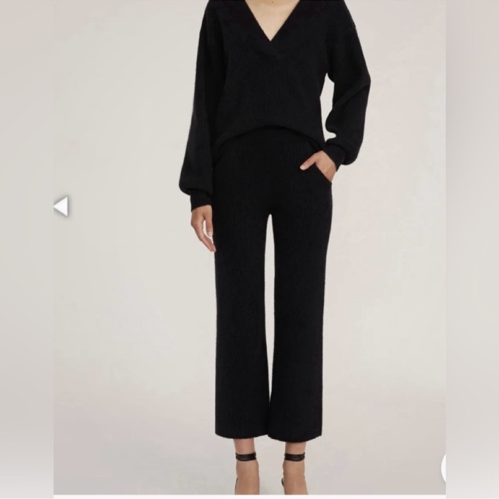 NWT Marissa Webb ARIE ribbed pants sz s black